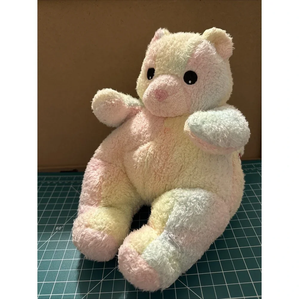 TY Baby Large Rattle Plush Bearbaby 1999 Tye Dye